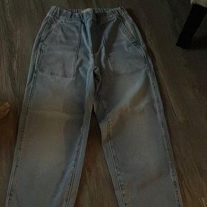 Madewell pull on elastic Jean light wash